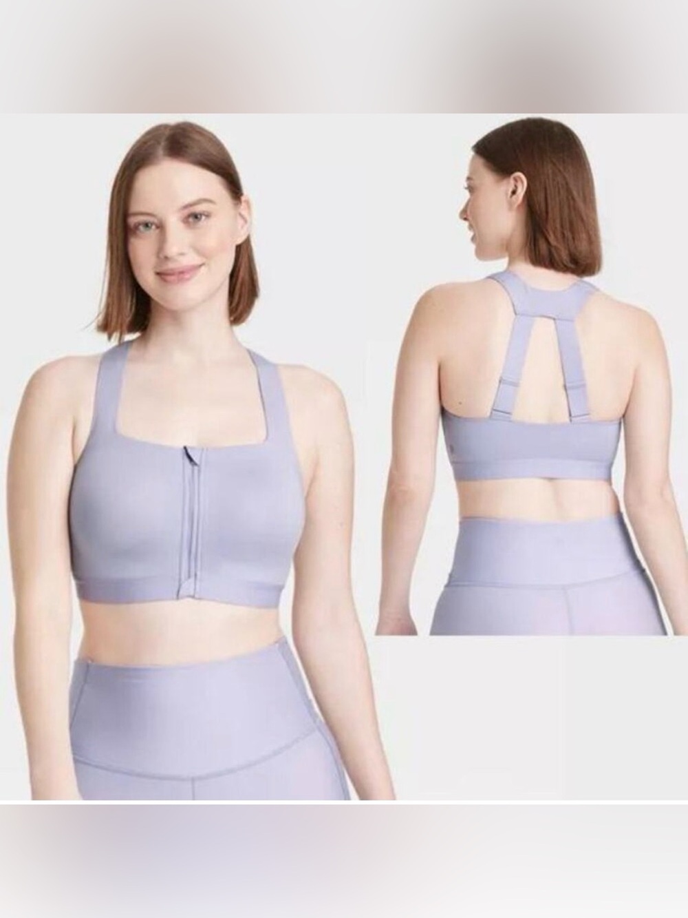 All in Motion Front-Zip High Support Sports Bra